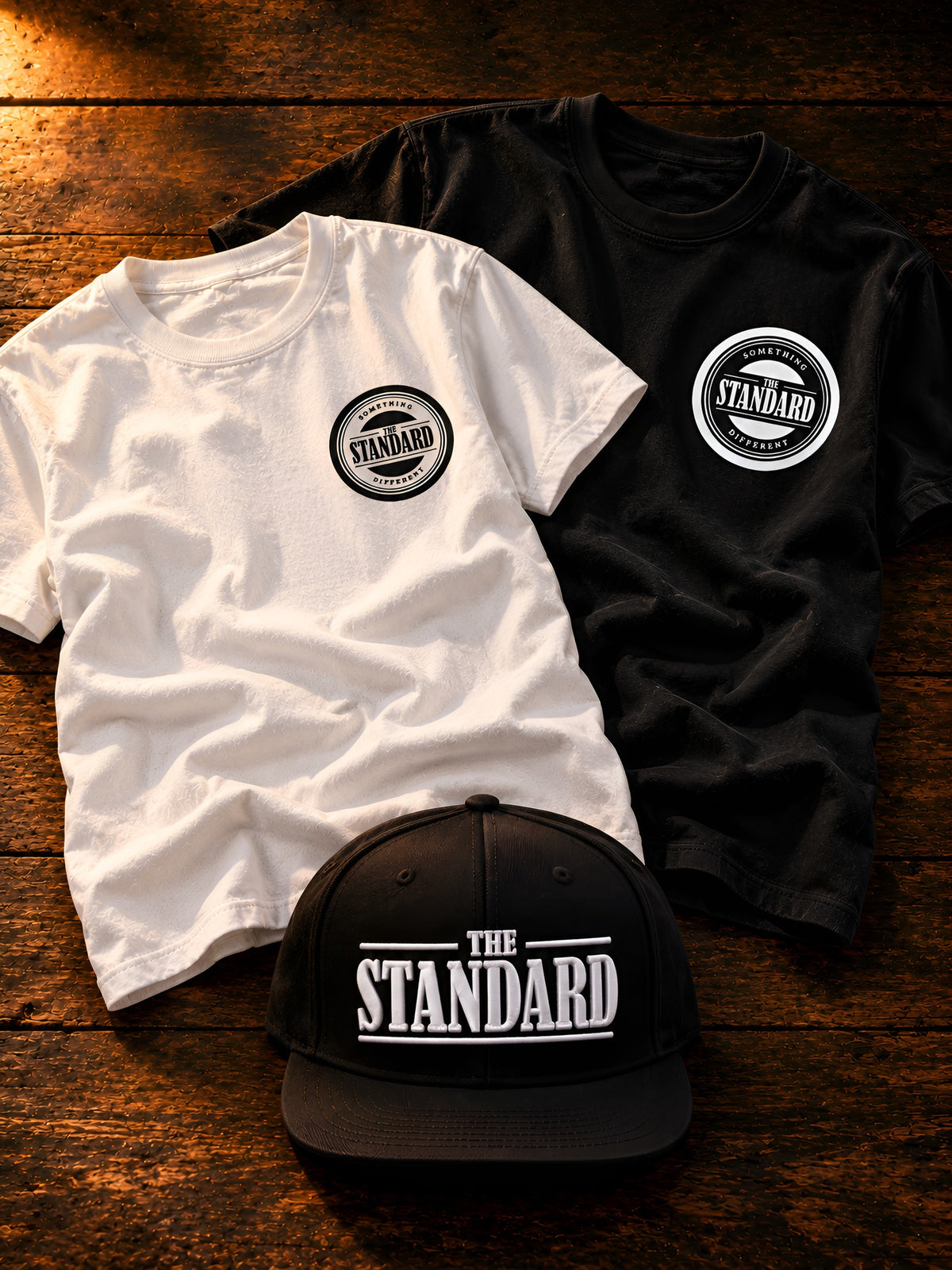 The Standard Bundle: tee with embroidered snapback