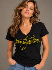 TopLobsta Logo - Women's V-Neck - Black