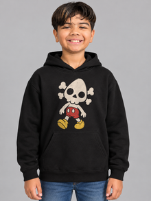 Nephy Toon Skull Tee – Youth Hoodie – Black (youth model)