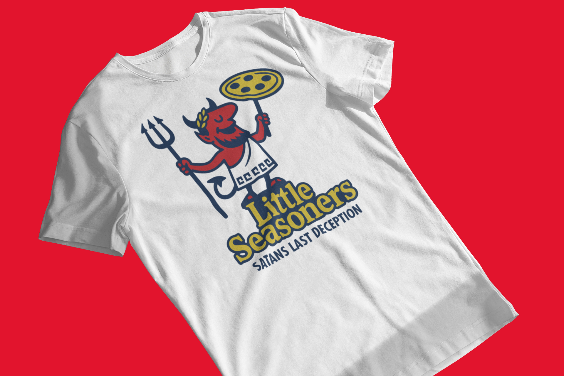 Transparent mockup of a t shirt laid flat on a surface 4838 el1