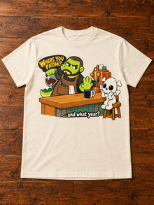 Nephy Co. Where You From? T-Shirt – natural flat lay