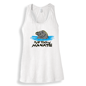 No Touchy Manatee Racerback