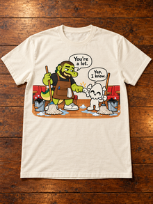 Nephy Co. You're a Lot T-Shirt – natural flat lay