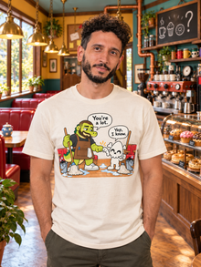 Nephy Co. You're a Lot T-Shirt – natural unisex tee front view