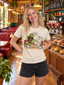 Nephy Co. You're a Lot T-Shirt – natural women's slim tee front view