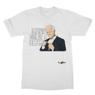 Buy white Stupid SOB Classic Adult T-Shirt