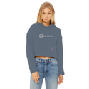 None of the Above Ladies Cropped Raw Edge Hoodie