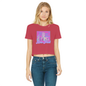 High on Liberty RP Classic Women's Cropped Raw Edge T-Shirt