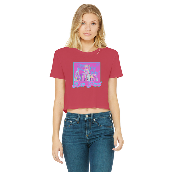 High on Liberty RP Classic Women's Cropped Raw Edge T-Shirt