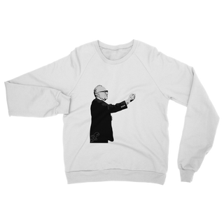 Buy white Taxation is Robbery Rothbard B&W Classic Adult Sweatshirt