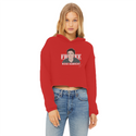 Free Ross Ladies Cropped Raw Edge Hoodie