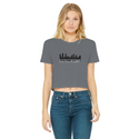 New York Shitty Post Classic Women's Cropped Raw Edge T-Shirt