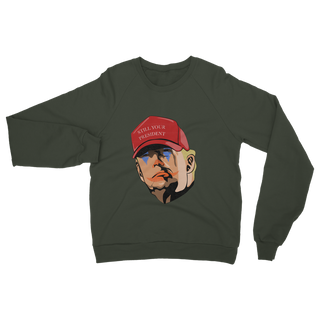 Buy olive-green Joker Trump Classic Adult Sweatshirt