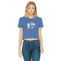 Ron Paul for Congress B&W Classic Women's Cropped Raw Edge T-Shirt