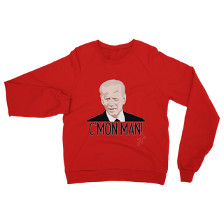 Buy red C’mon Man Biden Classic Adult Sweatshirt