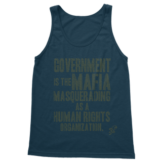 Buy navy Government is the Mafia Classic Women's Tank Top
