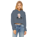 C’mon Man Biden Ladies Cropped Raw Edge Hoodie