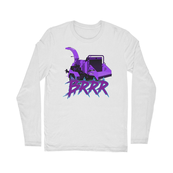 Wood chipper go BRRR BTC Classic Long Sleeve T-Shirt