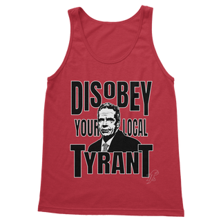 Buy red Disobey Cuomo Classic Adult Vest Top