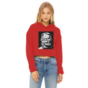 Epstein Didn’t Kill Himself Ladies Cropped Raw Edge Hoodie