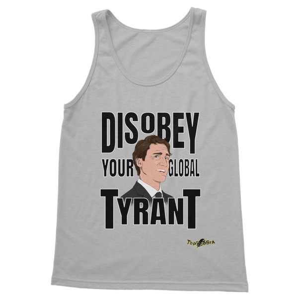 Disobey Your Global Tyrant Trudeau Classic Adult Vest Top