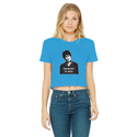 Ghislaine Didn't Classic Women's Cropped Raw Edge T-Shirt