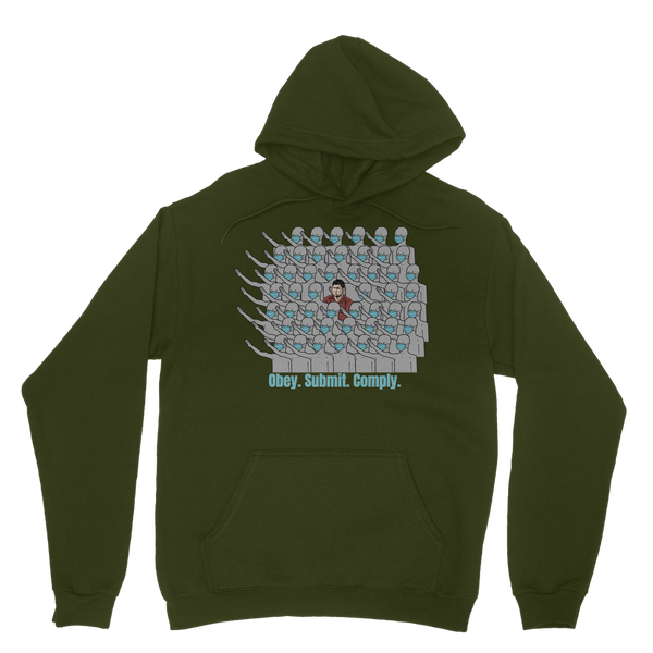 Stand Out obey. submit. comply Classic Adult Hoodie