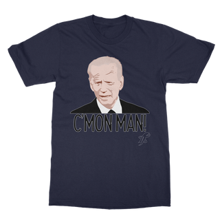 Buy navy C’mon Man Biden Classic Adult T-Shirt