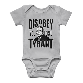 Buy light-grey Disobey Cuomo Classic Baby Onesie Bodysuit