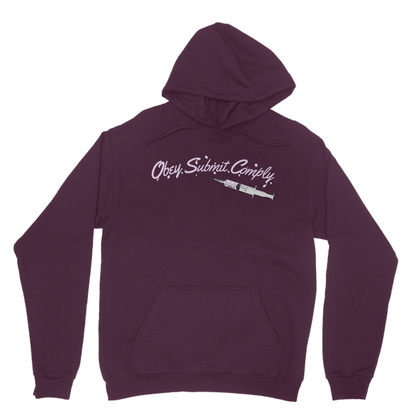 Obey. Submit. Comply. Vaccine Classic Adult Hoodie