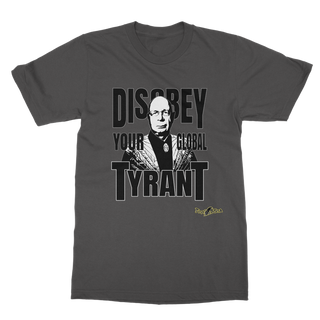 Buy dark-heather Disobey Klaus Classic Adult T-Shirt