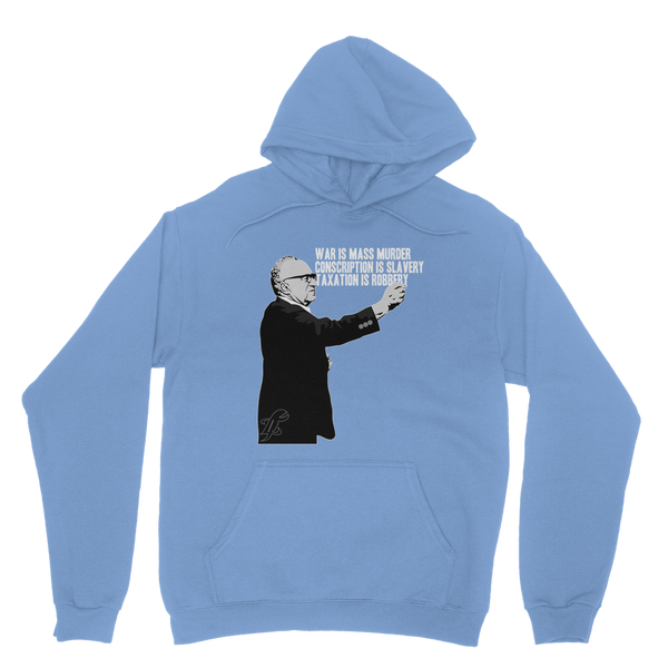 Taxation is Robbery Rothbard B&W Classic Adult Hoodie
