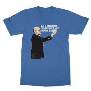 Buy royal-blue Taxation is Robbery Rothbard Classic Adult T-Shirt