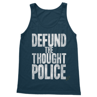 Buy navy Defund the Thought Police Classic Women's Tank Top