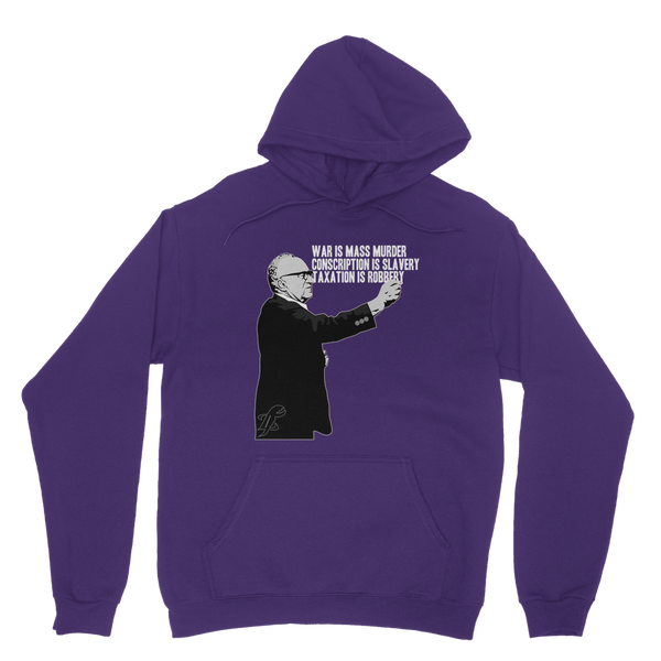 Taxation is Robbery Rothbard B&W Classic Adult Hoodie
