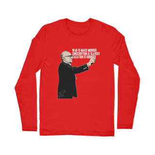 Buy red Taxation is Robbery Rothbard Classic Long Sleeve T-Shirt