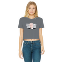 ADRENOCHROME Classic Women's Cropped Raw Edge T-Shirt