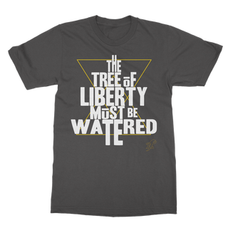 Buy dark-heather The Tree Must Be Watered Classic Adult T-Shirt