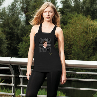 Disobey Your Global Tyrant Trudeau Women's Loose Racerback Tank Top
