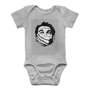 Buy light-grey Big Brother Obey Submit Comply Classic Baby Onesie Bodysuit