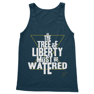 Buy navy The Tree Must Be Watered Classic Women's Tank Top