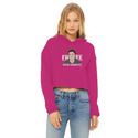 Free Ross Ladies Cropped Raw Edge Hoodie