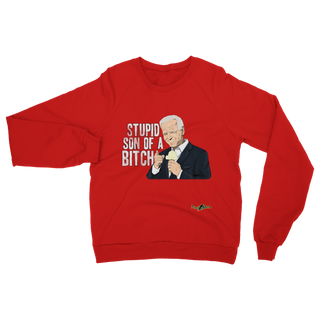 Buy red Stupid SOB Classic Adult Sweatshirt