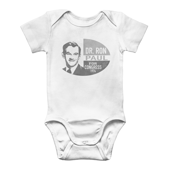 Ron Paul for Congress B&W Classic Baby Onesie Bodysuit