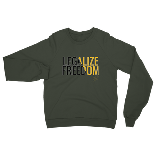 Buy olive-green Legalize Freedom Classic Adult Sweatshirt