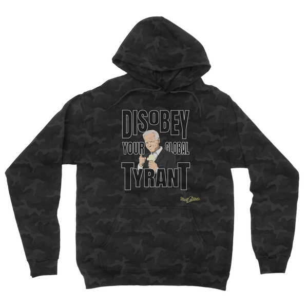Disobey Your Global Tyrant Biden Camouflage Adult Hoodie
