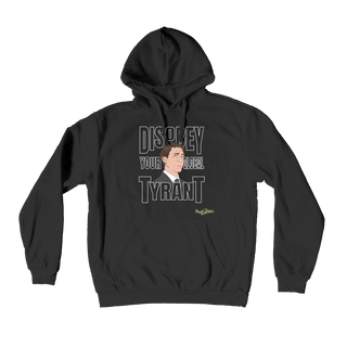 Buy black Disobey Your Global Tyrant Trudeau Premium Adult Hoodie