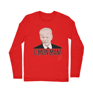 Buy red C’mon Man Biden Classic Long Sleeve T-Shirt