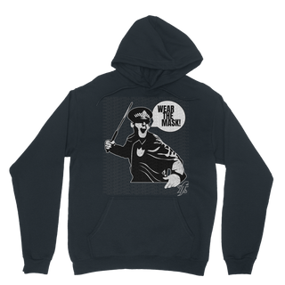 Buy navy Wear the Mask Classic Adult Hoodie