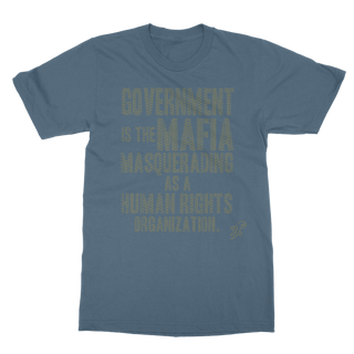 Buy indigo-blue Government is the Mafia Classic Adult T-Shirt